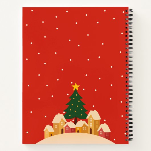 Christmas Holiday Traditions Notebook Graph Notes ノートブック (裏面)