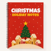 Christmas Holiday Traditions Notebook Graph Notes ノートブック (正面)