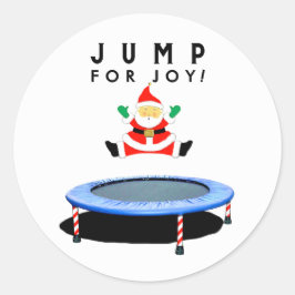 Christmas Holiday Trampoline Gymnastics ラウンドシール