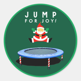 Christmas Holiday Trampoline Gymnastics ラウンドシール