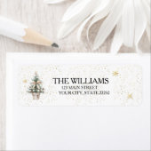  Christmas Holiday Tree ラベル (インサイチュ)