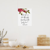 Christmas Holiday Wedding True Love Welcome ポスター (キッチン)