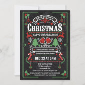 Christmas Holiday Winter Party Invitation 招待状 (正面)