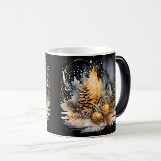 Christmas Holiday Wrap モーフィングマグカップ (正面右)