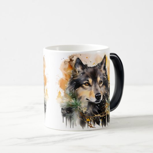 Christmas Holiday Wrap モーフィングマグカップ (正面右)