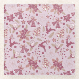 Christmas holidays ガラスコースター