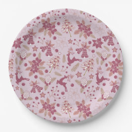 Christmas holidays ペーパープレート