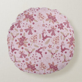 Christmas holidays ラウンドクッション