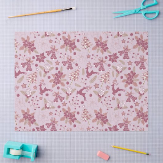 Christmas holidays 薄葉紙 (クラフト)