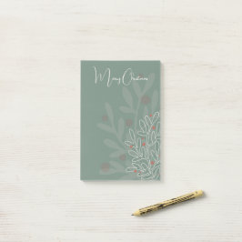 Christmas holidays abstract floral design ポストイット