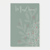 Christmas holidays abstract floral design ポストイット (正面)