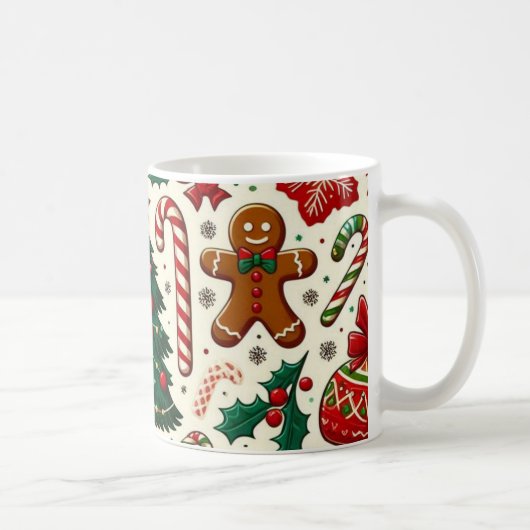 Christmas holidays mug コーヒーマグカップ (右)