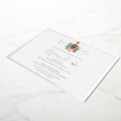 Christmas Holidays Open House Party 箔招待状 (回転した状態)