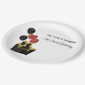 CHristmas Holidays Paper Plate  ペーパープレート (アングル)