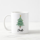 Christmas Holidays Script Personalized コーヒーマグカップ (左)