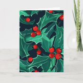 Christmas Holly カード (正面)