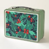 Christmas Holly メタルランチボックス (裏面)