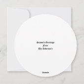 Christmas Holly Berries & Mistletoe Wreath シーズンカード (裏面)