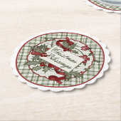 Christmas-Holly-CHRISTMAS-BLESSINGS-Paper Coaster ペーパーコースター (アングル)