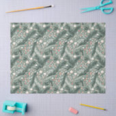 Christmas Holly Pattern 薄葉紙 (クラフト)