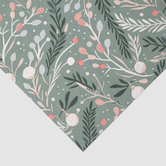 Christmas Holly Pattern 薄葉紙 (詳細)