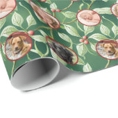 Christmas Holly Photo Wrapping Paper ラッピングペーパー (ロールコーナー)