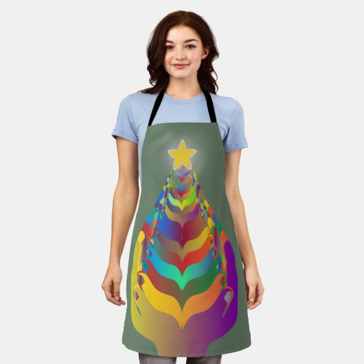 Christmas Hope and Togetherness エプロン (着用した状態)