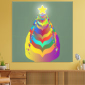 Christmas Hope and Togetherness キャンバスプリント (インサイチュ (リビング))