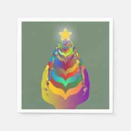 Christmas Hope and Togetherness スタンダードカクテルナプキン