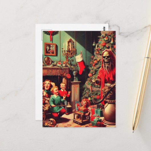 Christmas Horror Scene ポストカード (正面/裏面インサイチュ)