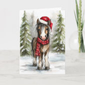 Christmas Horse シーズンカード (正面)