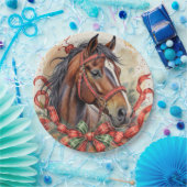 Christmas Horse ペーパープレート (パーティー)