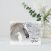 Christmas Horse Seasons Greetings  シーズンポストカード (スタンド正面)