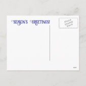 Christmas Horse Snow Lights シーズンポストカード (裏面)