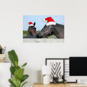 Christmas Horses ポスター (ホームオフィス)