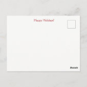 Christmas Horses Cute and Fun Holidays ポストカード (裏面)