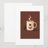 christmas hot chocolate 招待状 (正面/裏面)