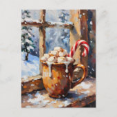 Christmas Hot Cocoa with Roasted Marshmallows シーズンポストカード (正面)