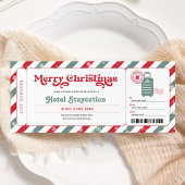 Christmas Hotel Stay Gift Certificate 招待状