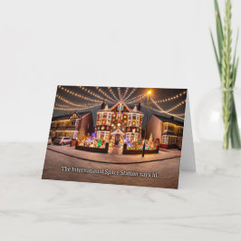 Christmas House Lights Greeting Card 2024 シーズンカード