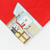 Christmas House Pattern  フリースブランケット (角)