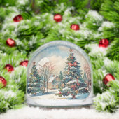 Christmas House Winterscape Snow Trees (クリスマス)