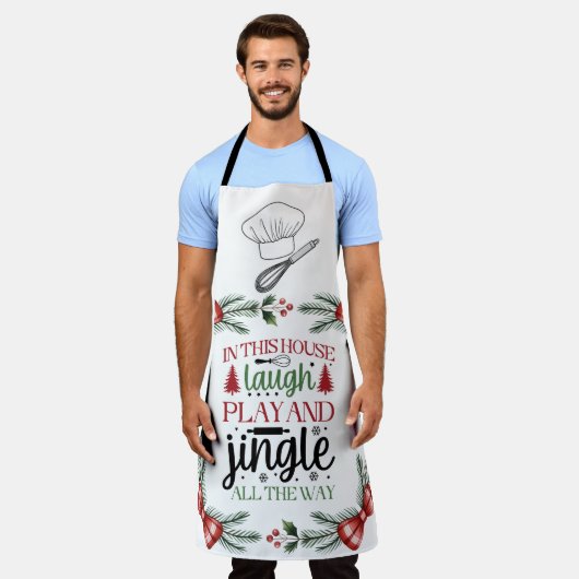 Christmas Humor エプロン (着用した状態)