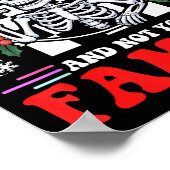 Christmas Humor Deck The Halls Not Your Family Say ポスター (角)