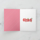 Christmas Humor Naughty Or Nice  カード (内部)