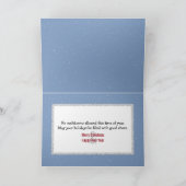 Christmas Humor Snowmen Melting Around a Campfire カード (内部)