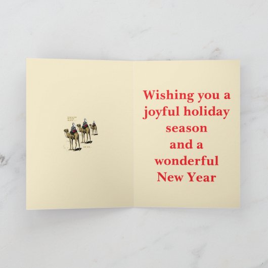 Christmas Humour Three Wise Men... As If カード (内部)