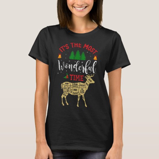 Christmas Hunting It's The Most Wonderful Time's D Tシャツ (正面)