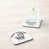 Christmas Husky Coaster: Merry Woofmas コースター (右側)