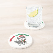 Christmas Husky Coaster: Merry Woofmas コースター (側面)